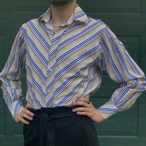 SOLD 70s Inspired Massimo Dutti Button Down Shirt